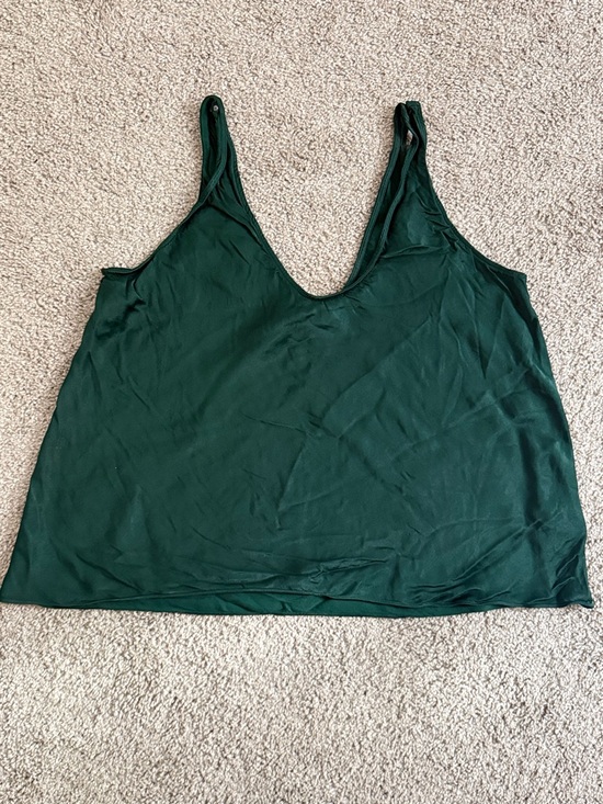 Nordstrom Tops - Nordstrom Forest Green V-Neck Camisole